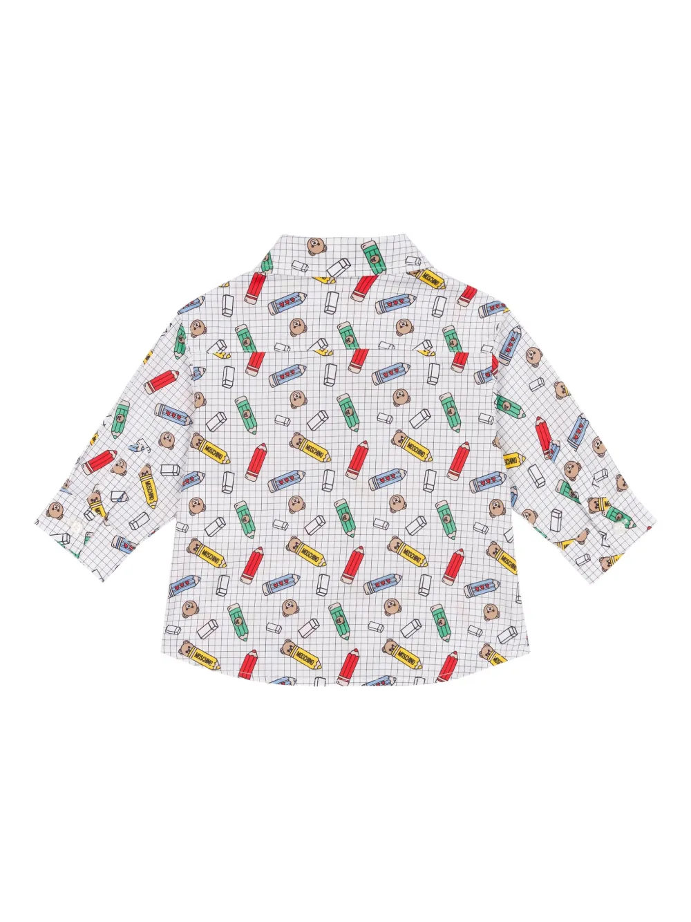 Moschino Kids Shirt met print Grijs