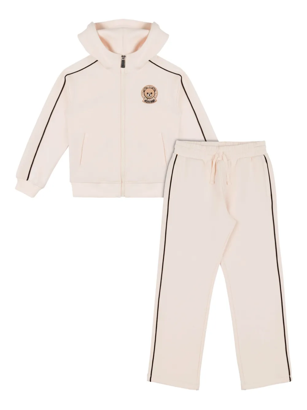 Moschino Kids ジップアップ パーカー＆ジョガーセット - 10123 - Avorio