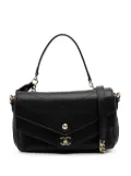 CHANEL Pre-Owned 2018-2019 Mini Quilted Sheepskin Double Chevron Flap satchel - Black