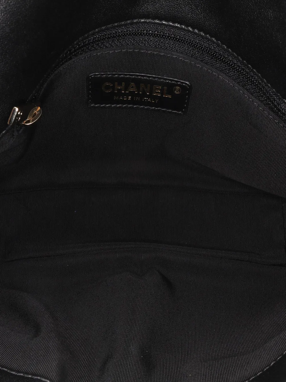 Pre-owned Chanel 2018-2019 Mini Quilted Sheepskin Double Chevron Flap Satchel In Black