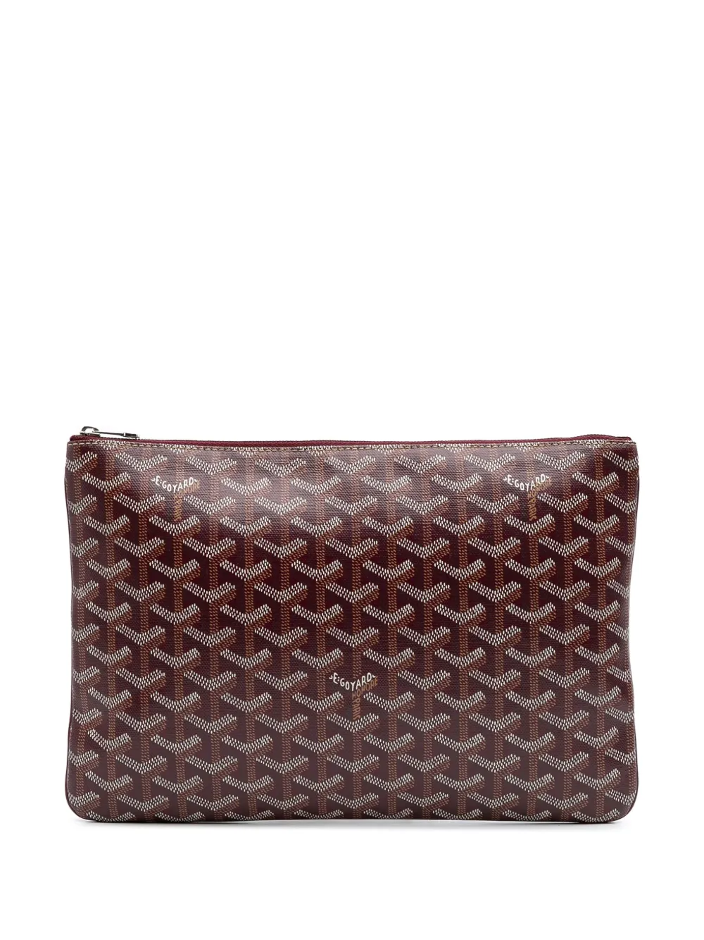 Goyard Pre-Owned 2018 ゴヤールディン セナ MM クラッチバッグ - レッド Goyard Pre-Owned 2018 ゴヤールディン セナ MM クラッチバッグ - レッド
