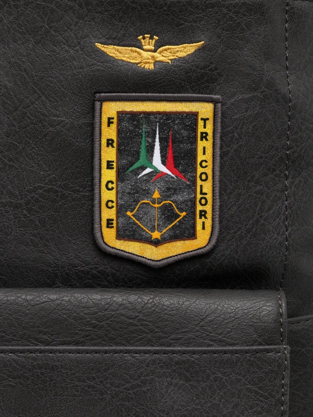 Aeronautica Militare Zaino rugzak met patchdetail Grijs
