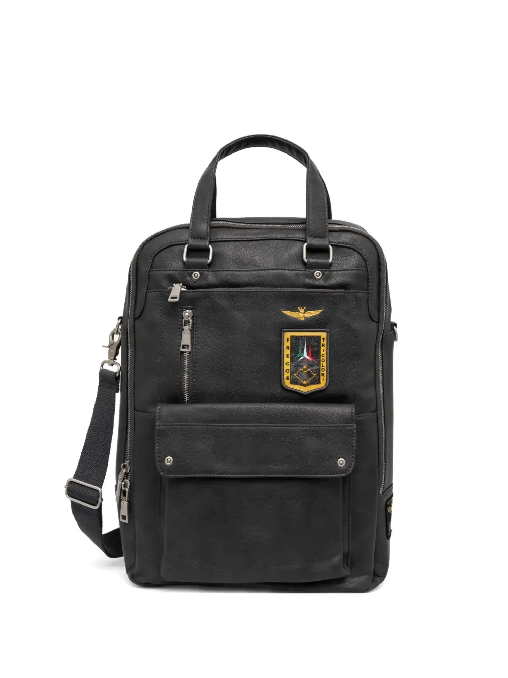 Aeronautica Militare Zaino rugzak met patchdetail Grijs