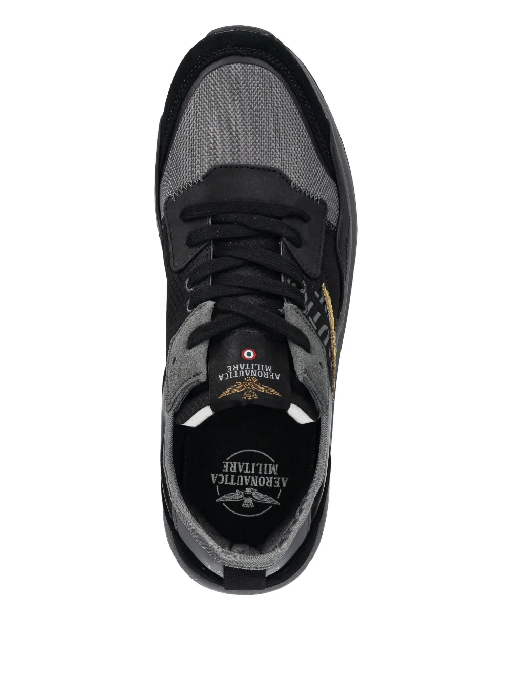 Aeronautica Militare lace-up sneakers Black