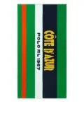 Ralph Lauren Home Côte d'Azur striped towel (167cm x 88cm) - Green