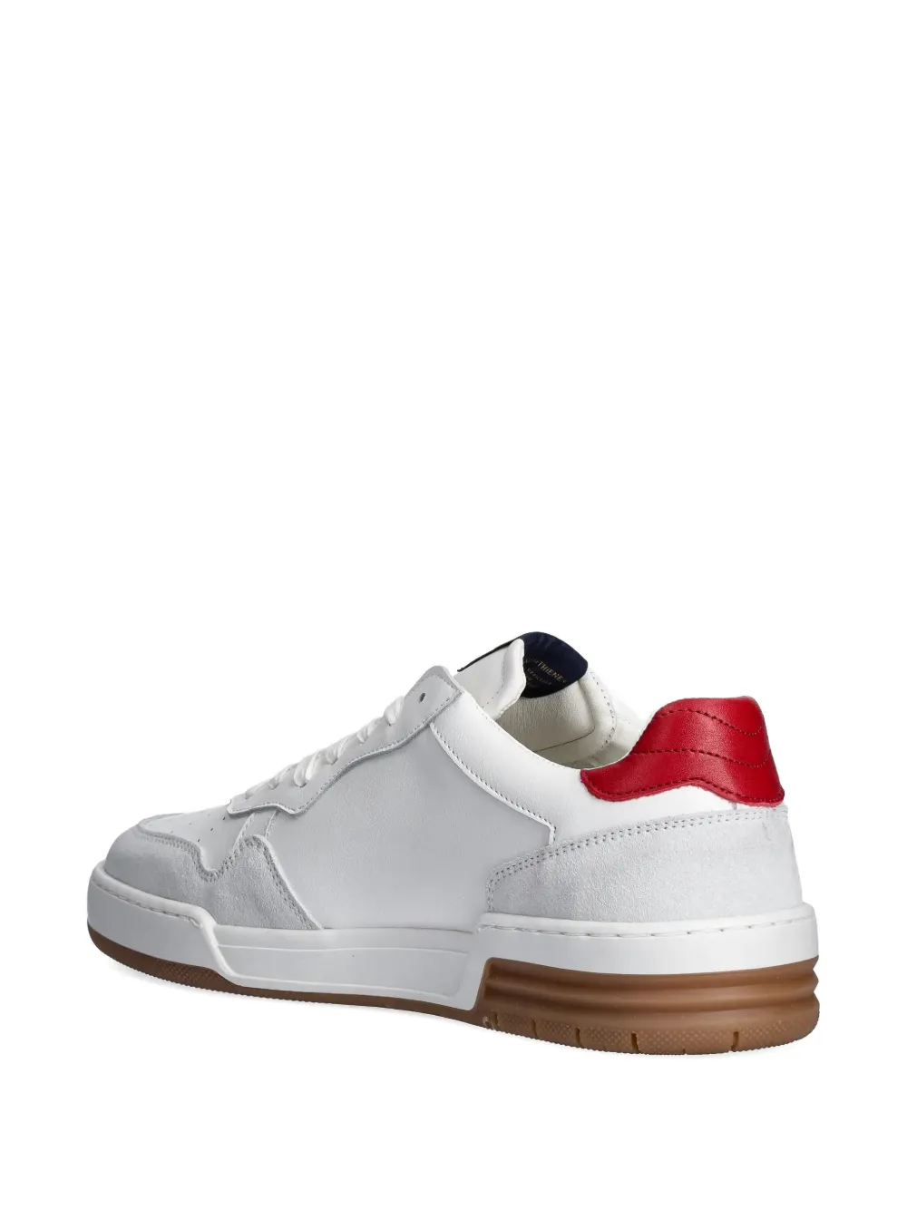 Aeronautica Militare leather logo sneakers White