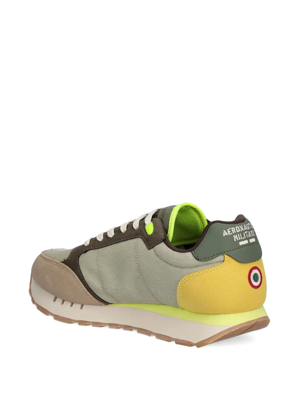 Aeronautica Militare embroidered-logo retro sneakers Green
