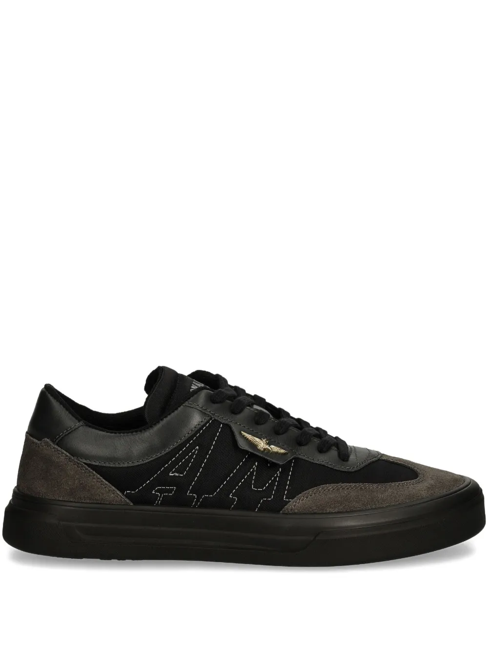 Aeronautica Militare panelled sneakers Black