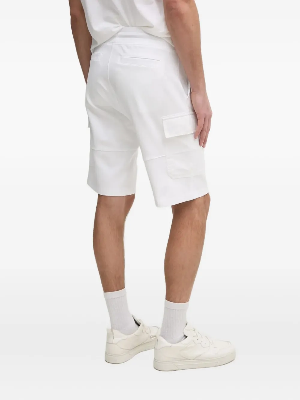 Aeronautica Militare patch-pocket cargo shorts - Wit
