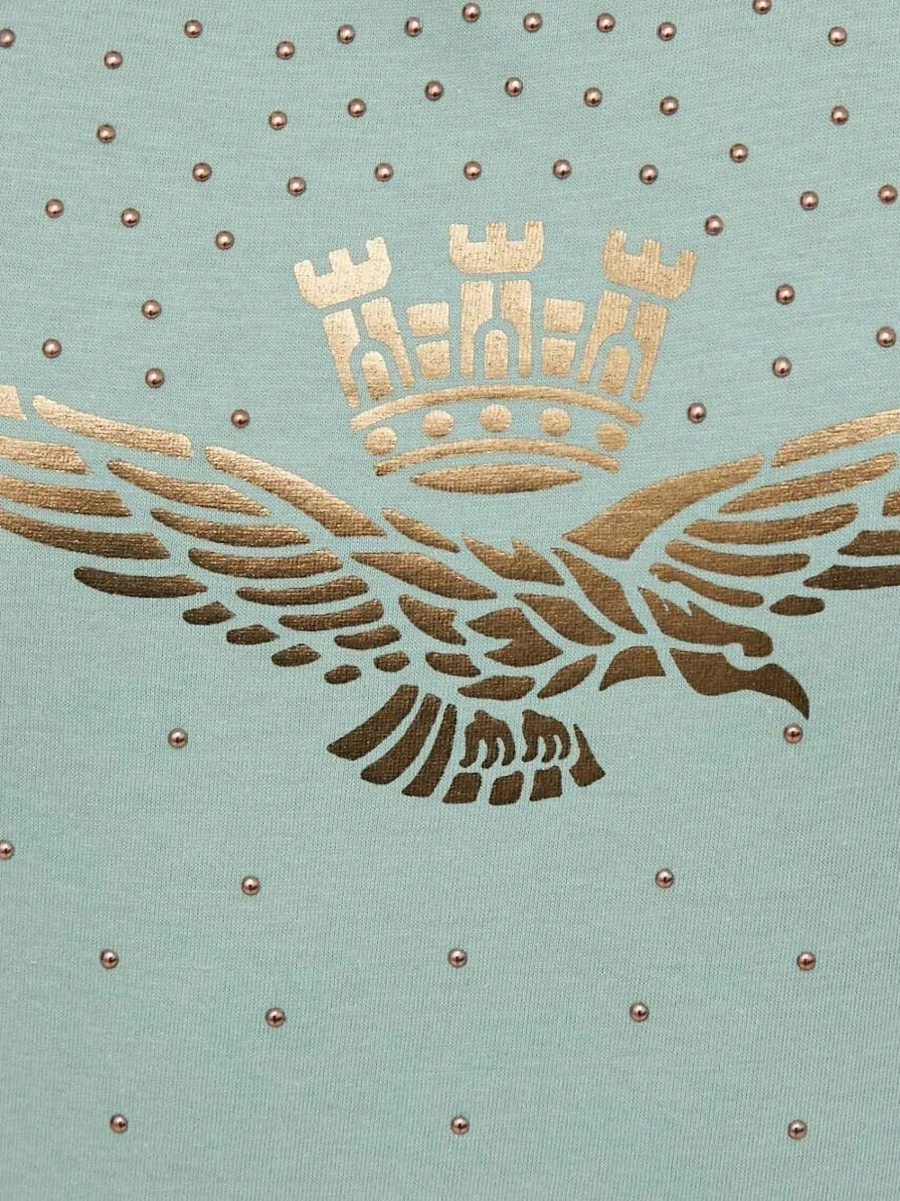 Aeronautica Militare Verfraaid T-shirt Groen