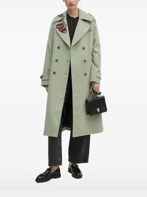 Aeronautica Militare patch-embellished belted coat