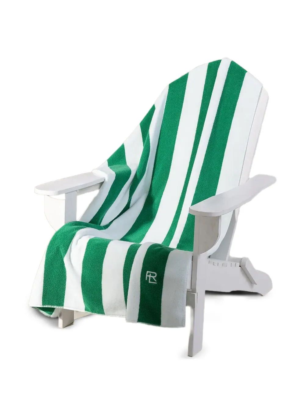  Ralph Lauren Home Striped-pattern Towel - White 