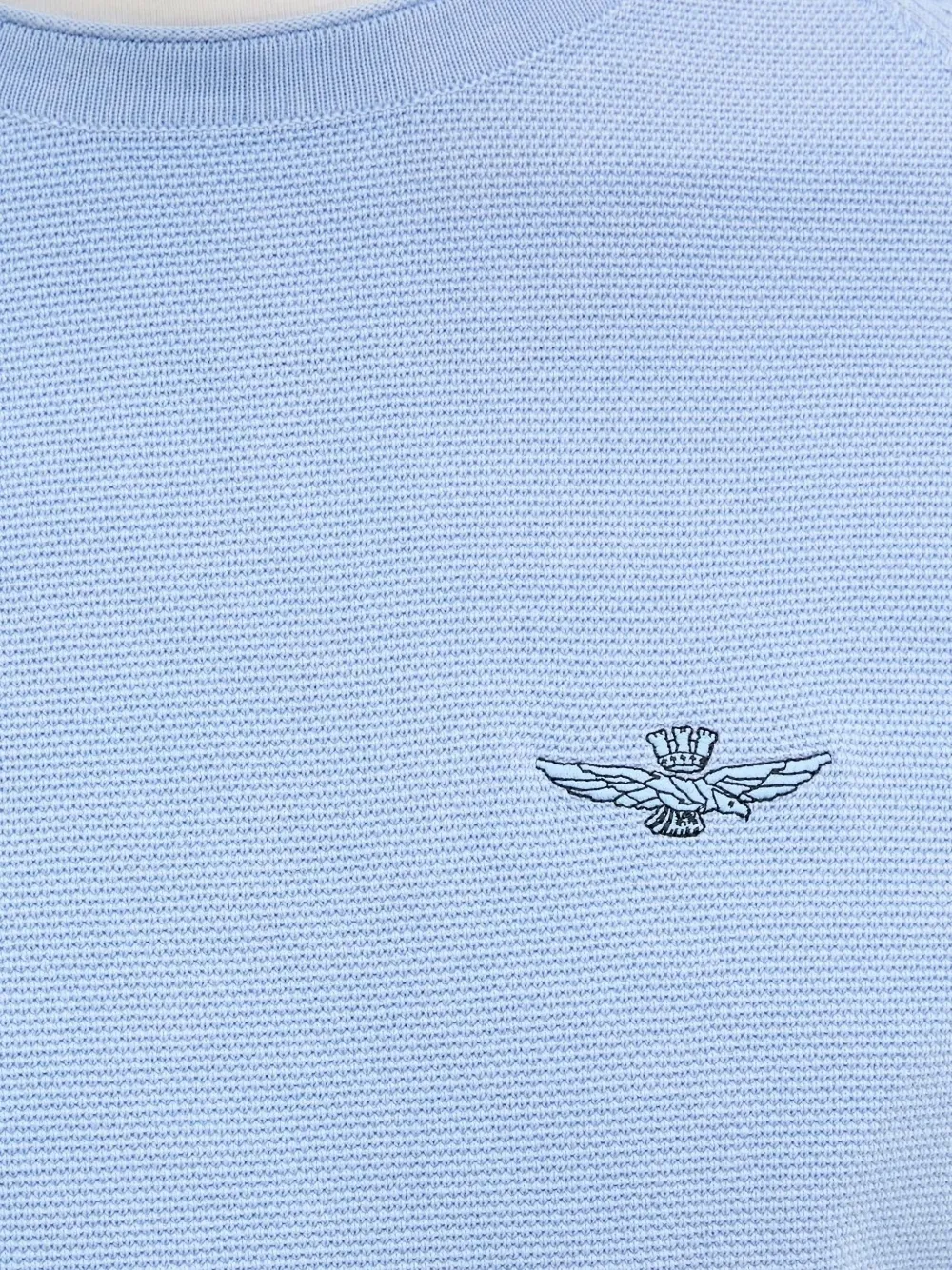 Aeronautica Militare Trui met raglan mouwen en textuur Blauw