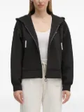 Aeronautica Militare hooded zip-up top - Black