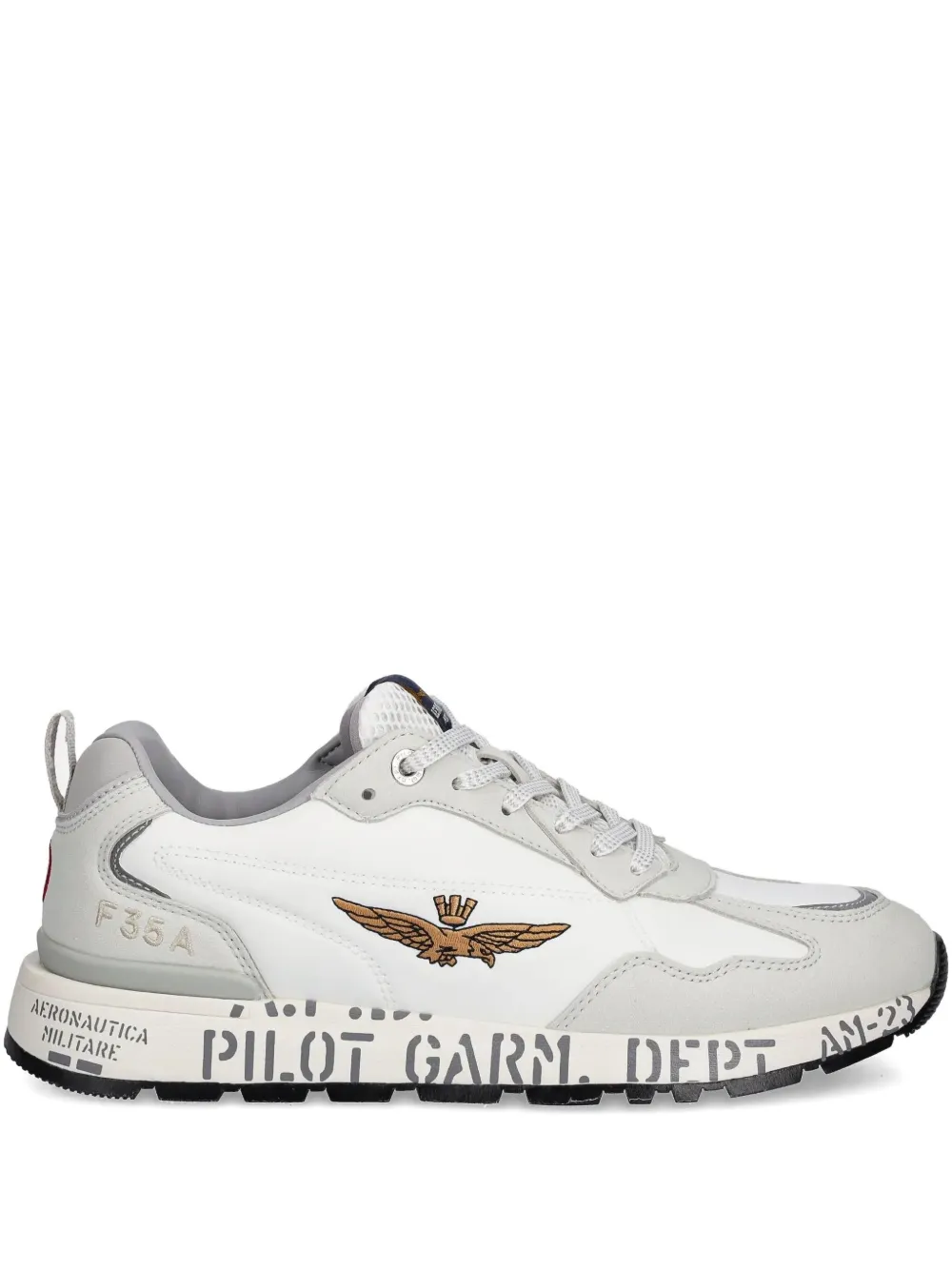 Aeronautica Militare embroidered-logo sneakers | White | Image 1
