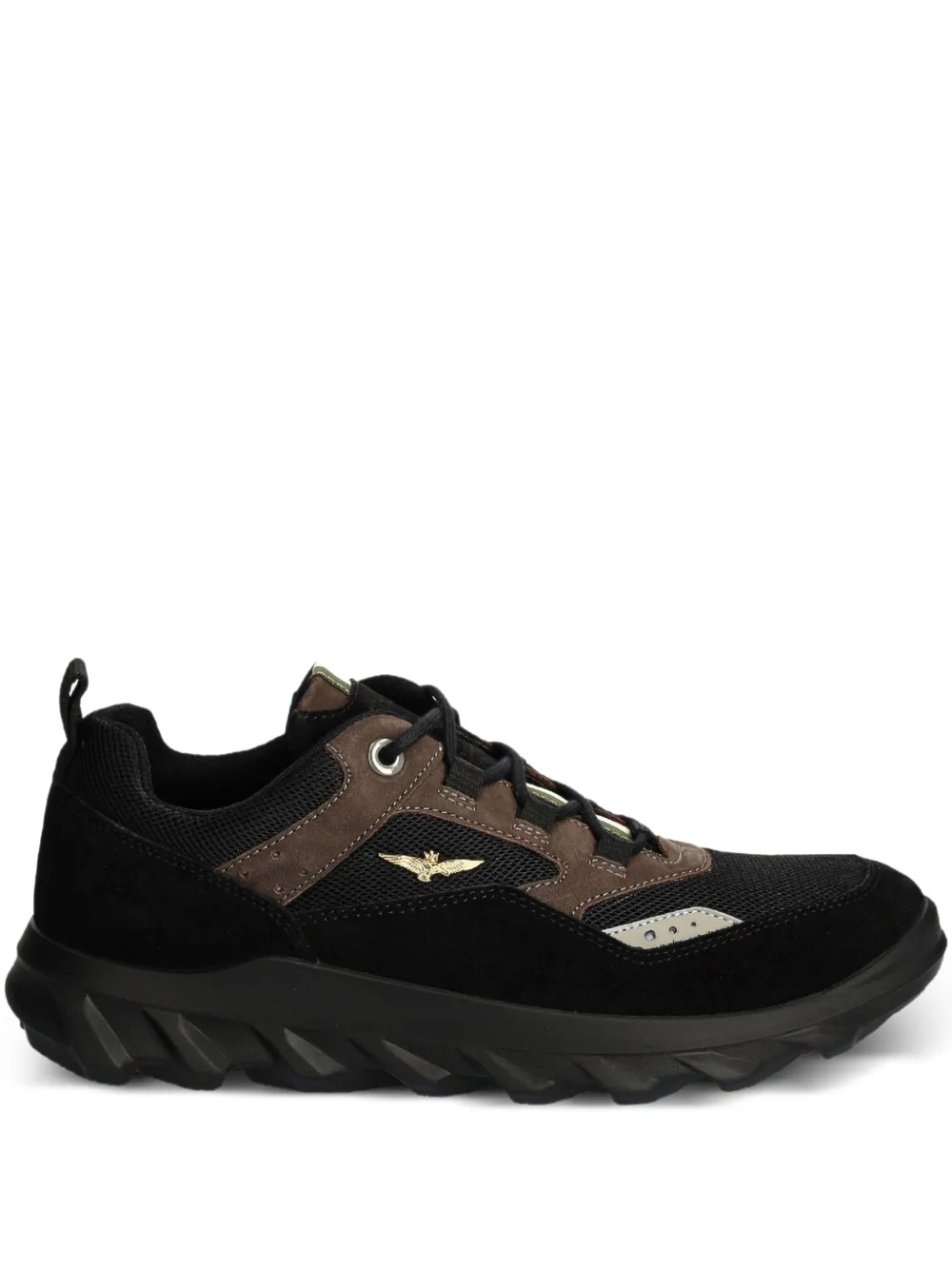 mesh-panelled hiking sneakers