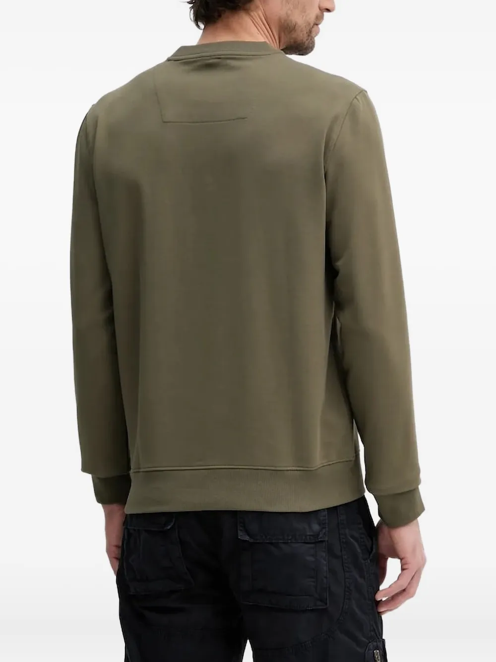Aeronautica Militare logo-embroidered crew-neck sweatshirt - Groen