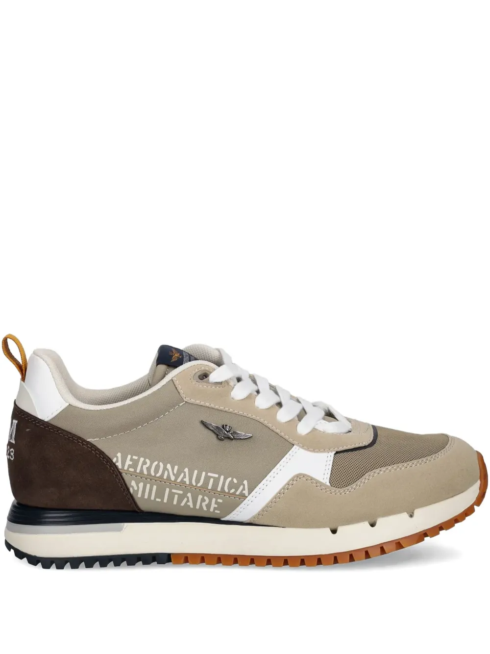 mesh-panelled athletic sneakers