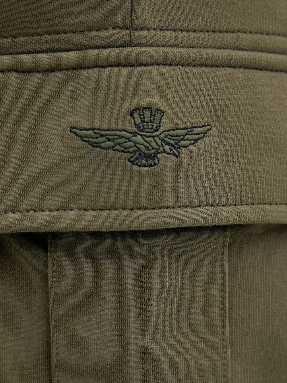 Aeronautica Militare Shorts met trekkoord Groen