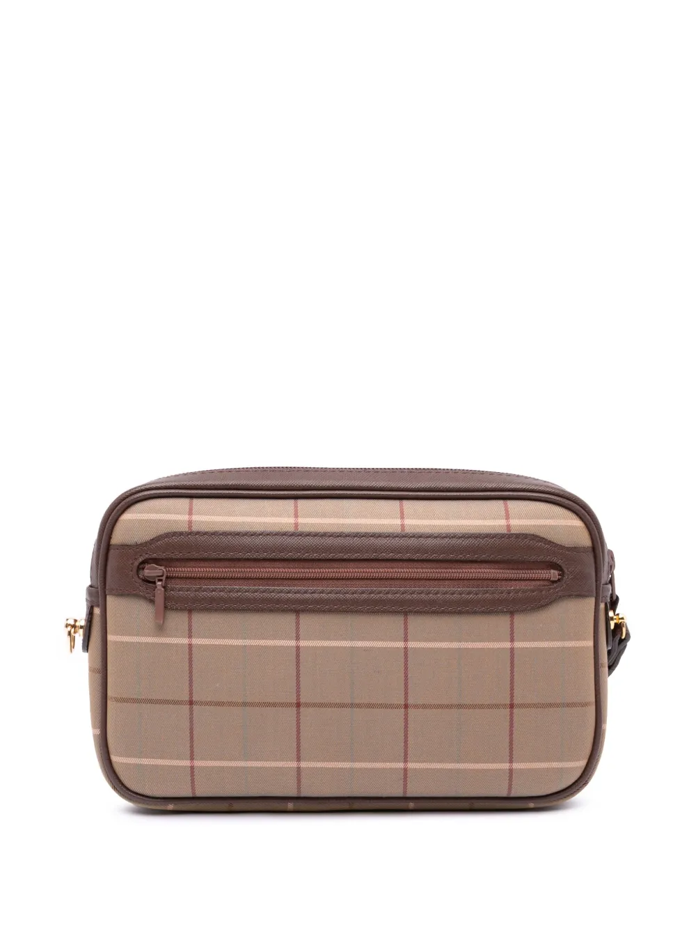 Pre-owned Burberry 20th Century Vintage Check Canvas Clutch Bag