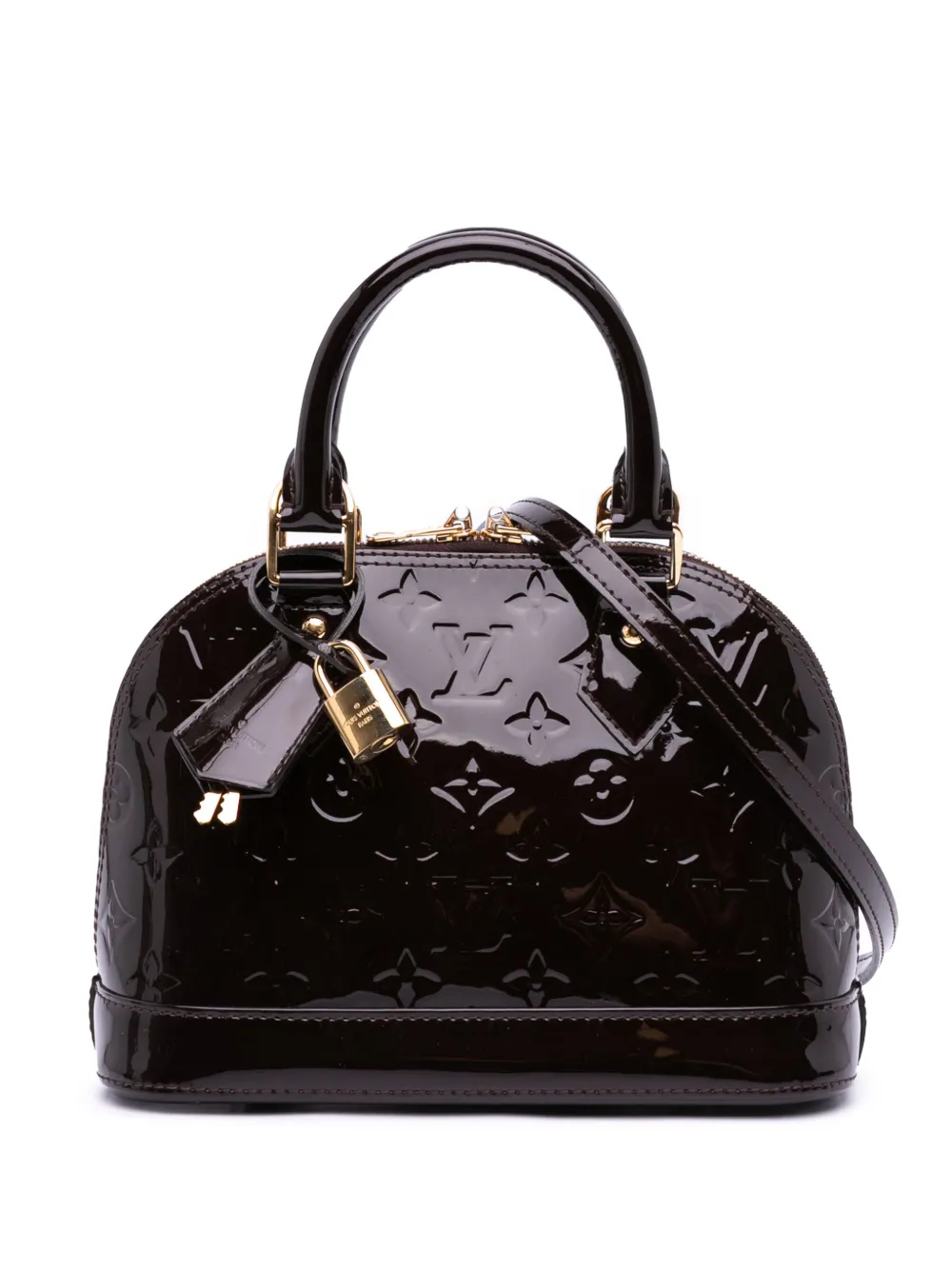 Louis Vuitton Pre-Owned 2016 Monogram Vernis Alma BB satchel | Purple | Image 1
