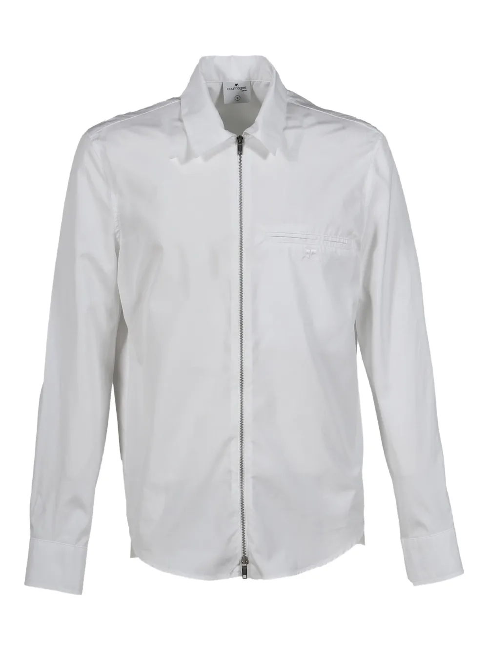 Courrèges Hemd Mit Reissverschluss In White