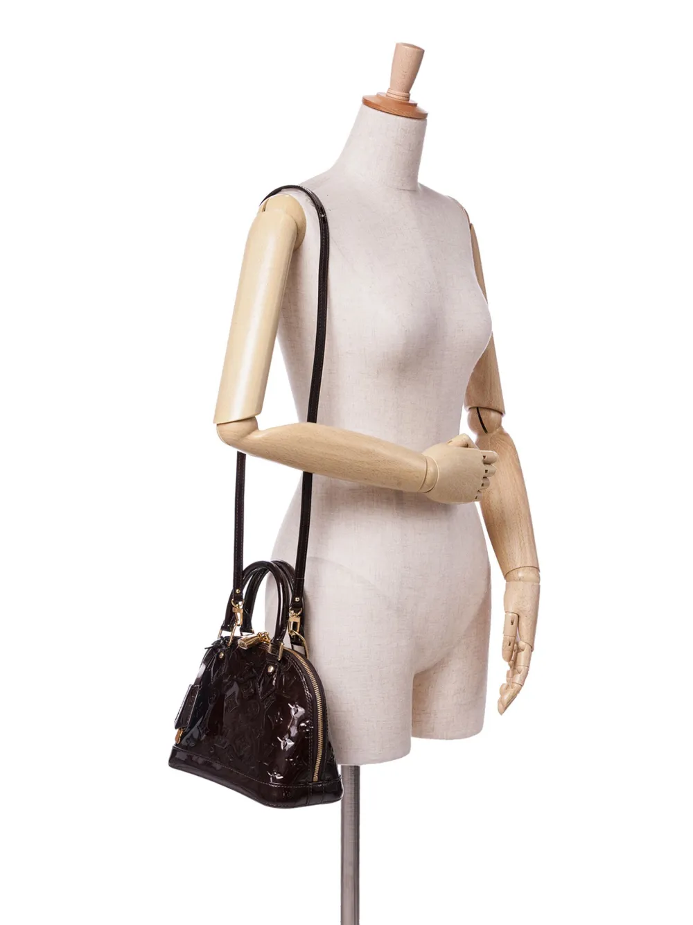 Louis Vuitton Pre-Owned 2014 Monogram Vernis Alma BB satchel | Pre-Owned | Image 2