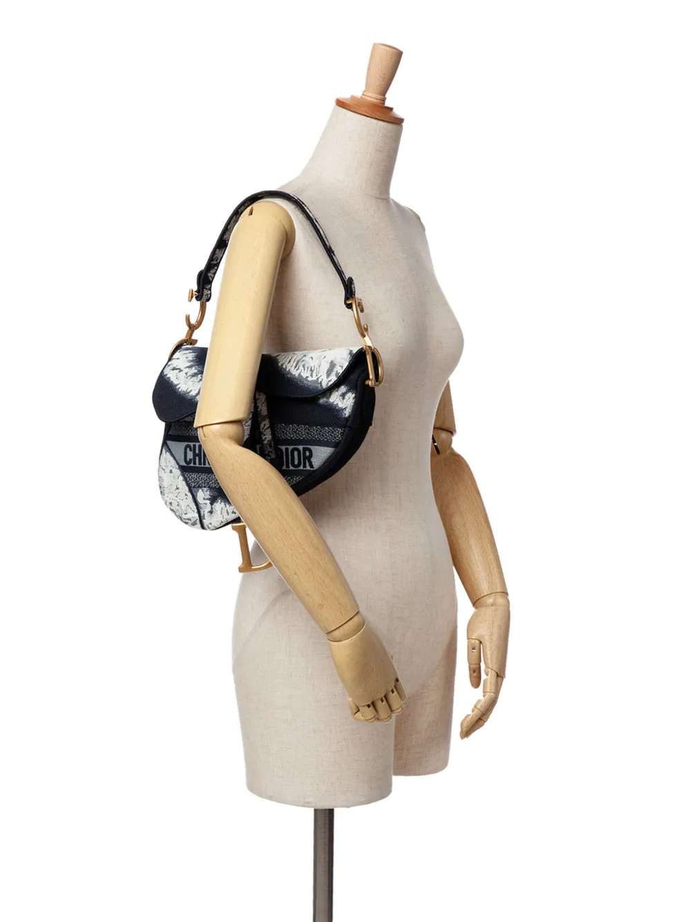 Christian Dior Pre-Owned 2020 Canvas Embroidered Tie Dye Saddle Bag shoulder bag | Estilos de archivo | Image 2