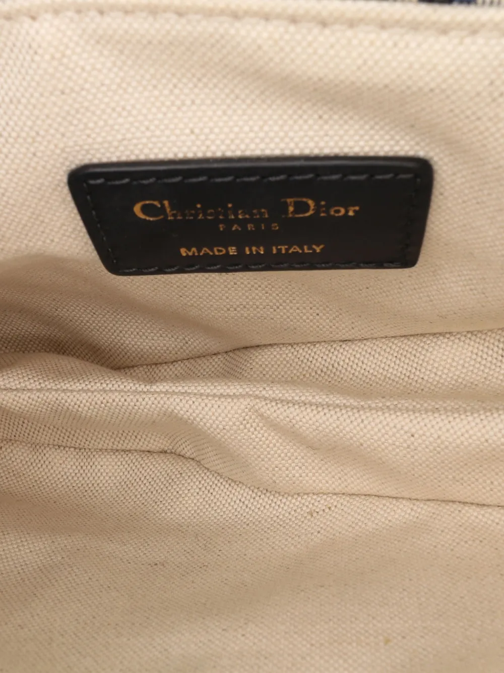 Pre-owned Dior 2019 Mini Oblique Canvas Saddle Bag Satchel