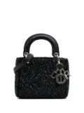 Christian Dior Pre-Owned 2014 Mini Satin Sequin Embellished Lady Dior satchel - Black