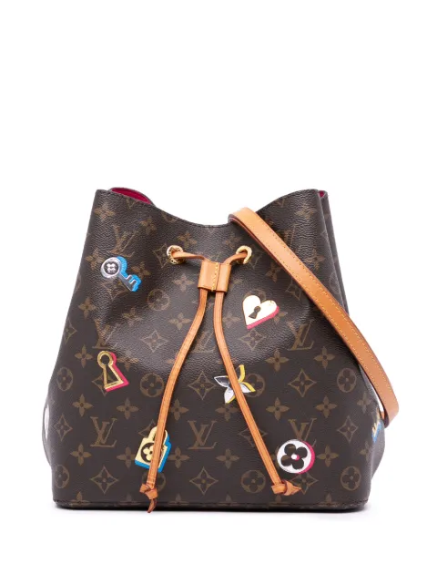 Louis Vuitton Pre-Owned 2018 Monogram Love Lock Neonoe MM bucket bag