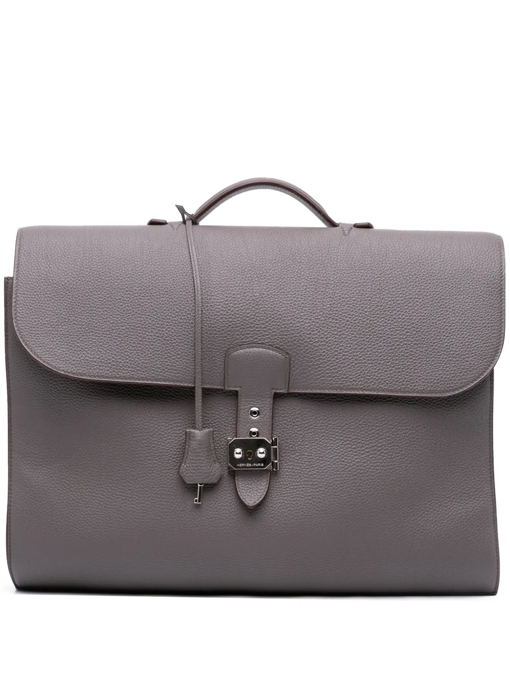 Hermès Pre-Owned 2013 Togo Sac a Depeches 41 business bag | Grey | Image 1