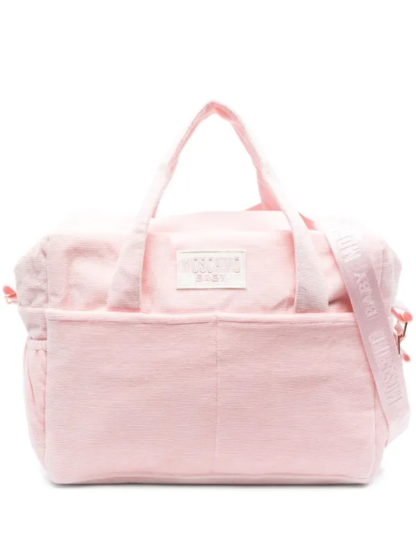 【美品】MOSCHINO ピンク スエード ハンドバッグ 52752-d1_08cac3c3-98ad-4f5d-