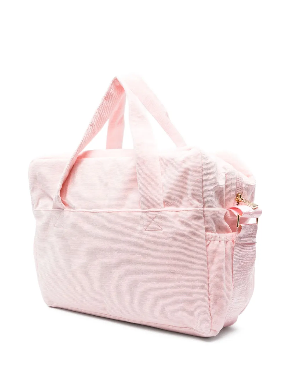 Moschino Kids Luiertas met logopatch - Roze