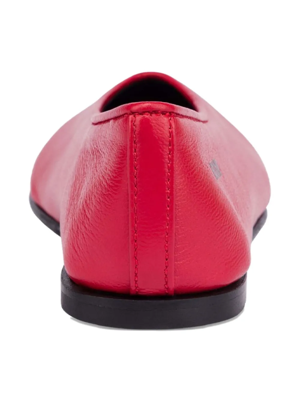Moschino Kids leather ballerinas Red