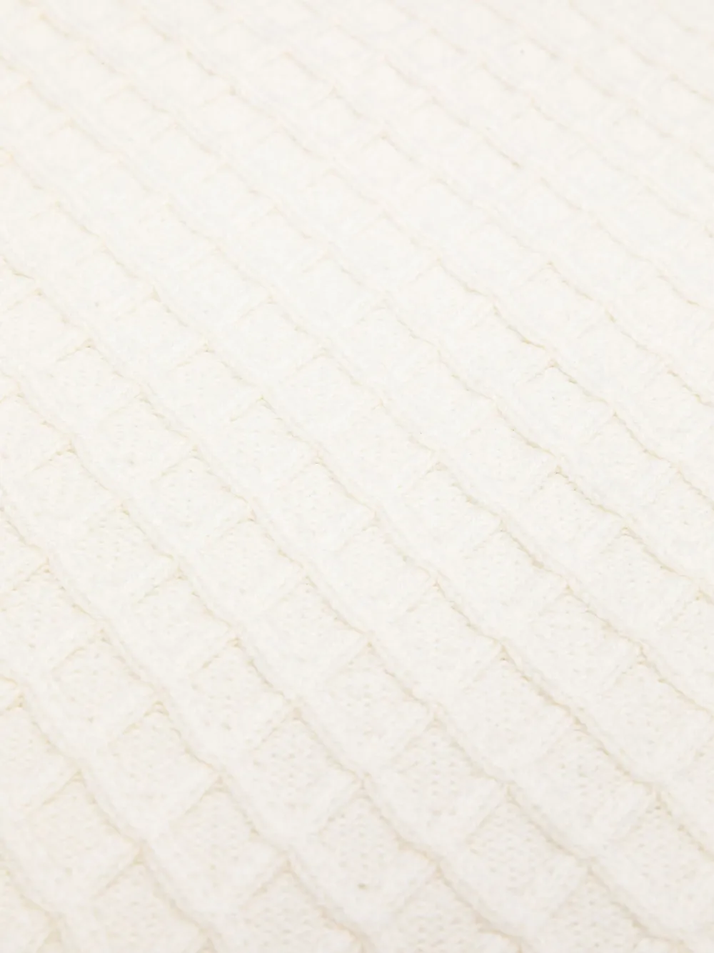 Moschino Kids Wollen deken met textuur Beige