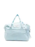 Moschino Kids teddy-print corduroy changing bag - Blue