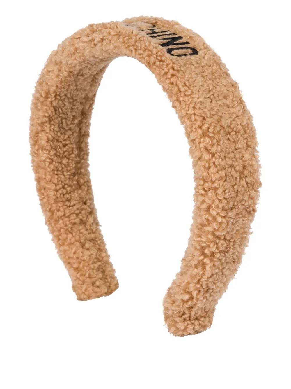 Moschino Kids Haarband met geborduurd logo Bruin