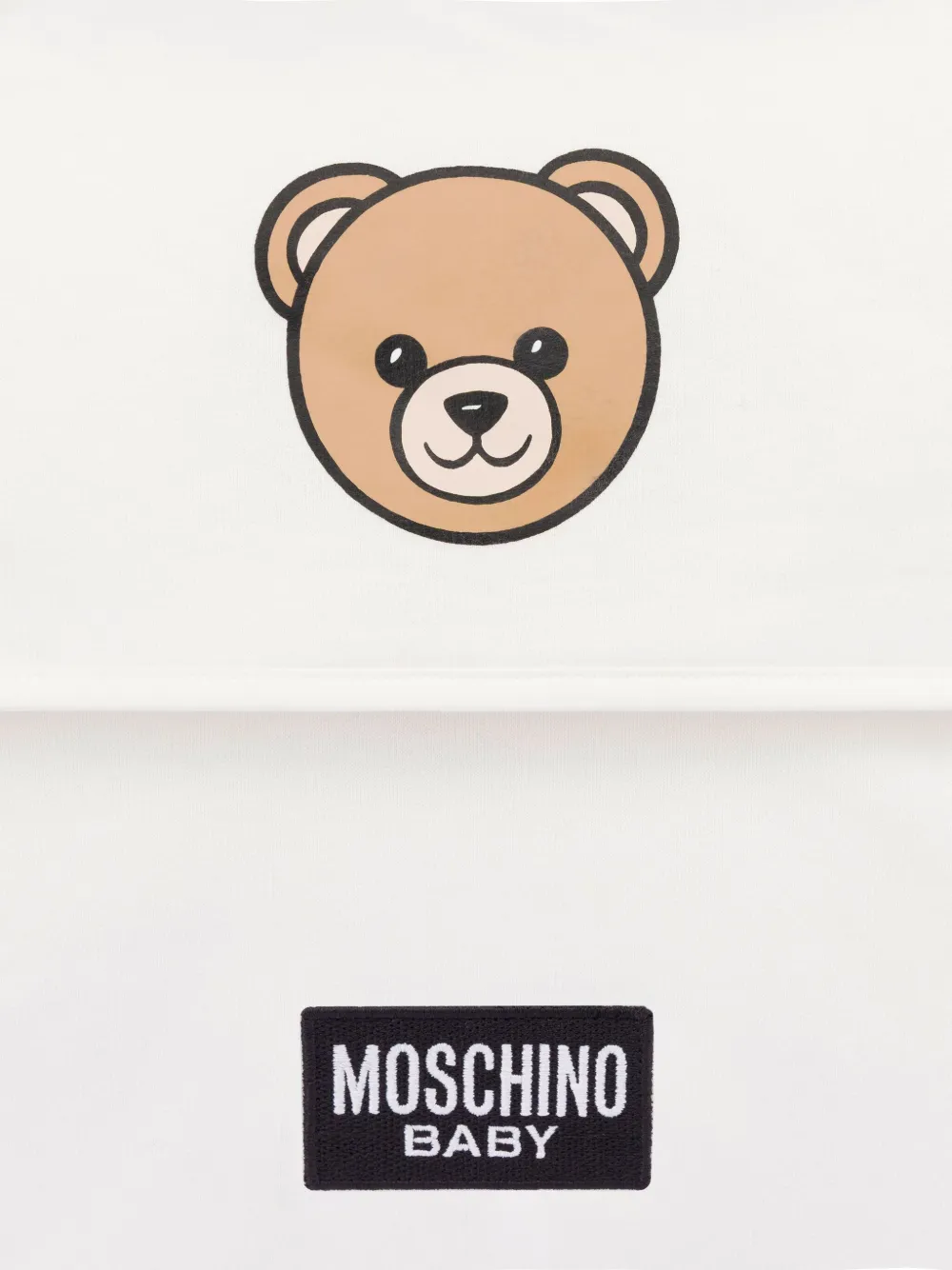 Moschino Kids Luiertas met teddybeerprint Wit