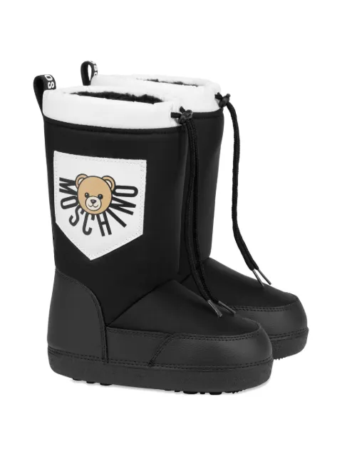 Moschino Kids botas de nieve con bolsillo