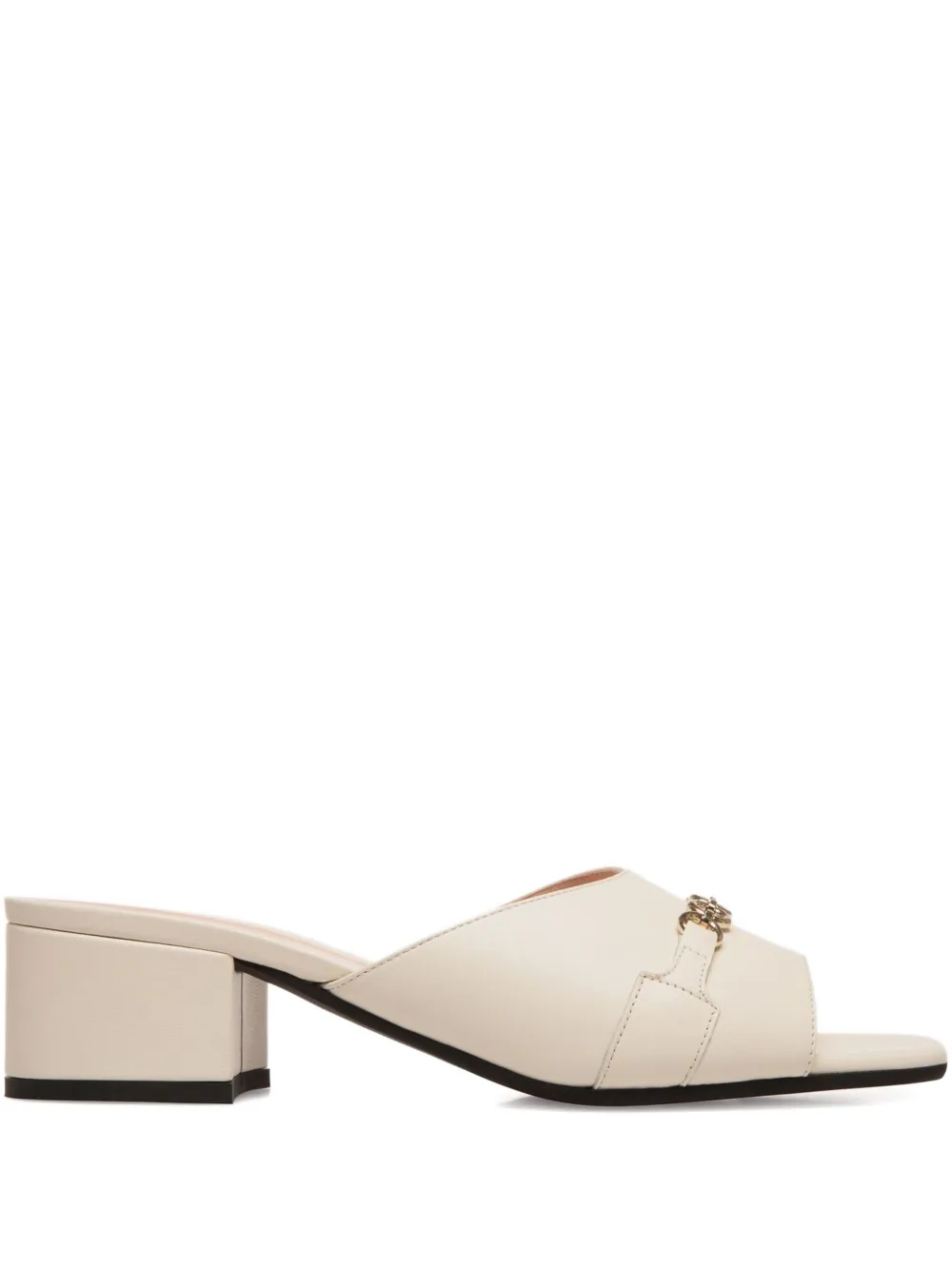 Bally chain-embellished leather sandals White