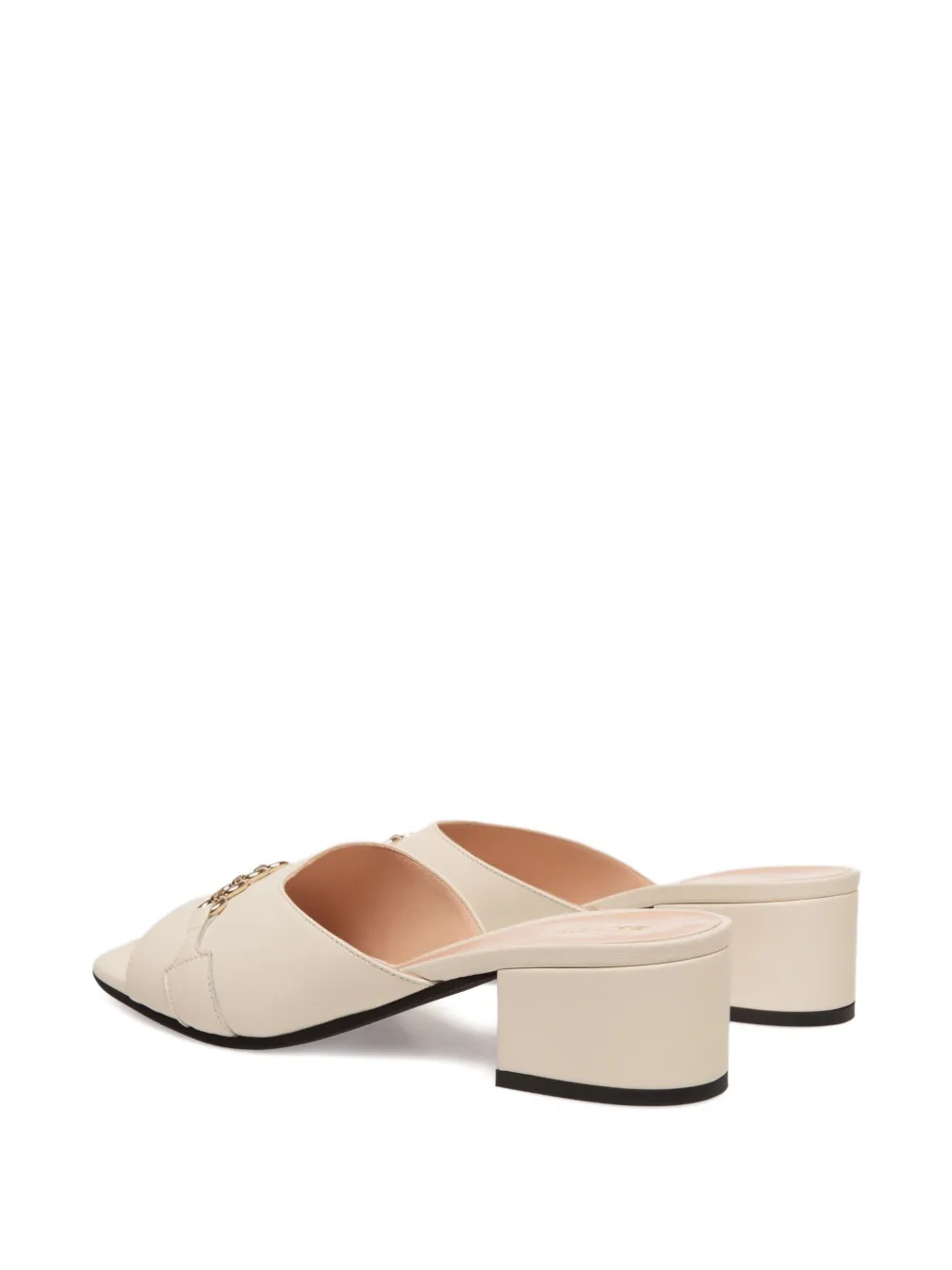 Bally chain-embellished leather sandals White