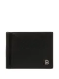 Bally embossed leather money clip wallet - Black