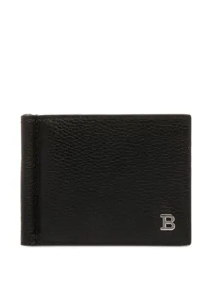 美品 BALLY マネークリップ 財布 お札入れ カードケース レザー ブラック BALLYカード入れ名刺入れマネークリップブラック
