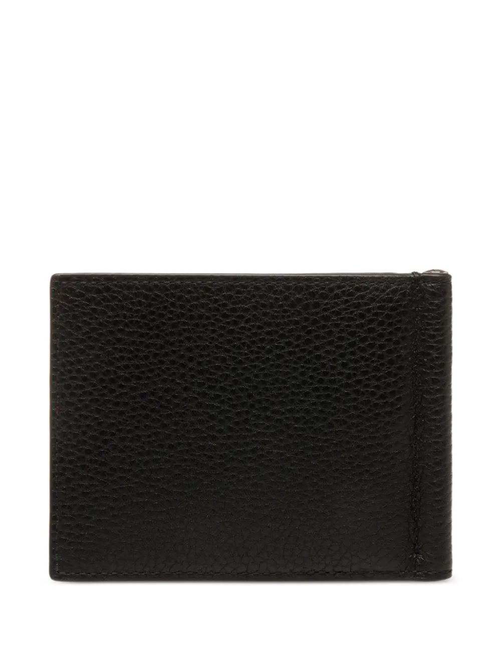 Bally Leren portemonnee met geldclip Zwart