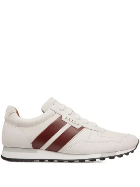 Bally tenis bajos de piel con motivo de rayas