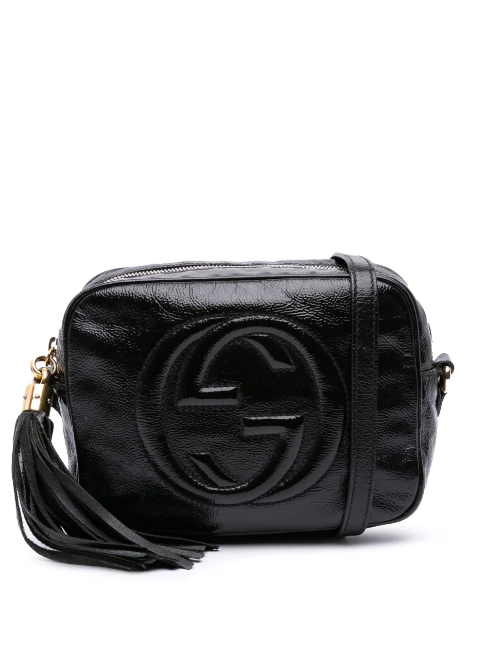 Gucci Pre-Owned 2000-2015 パテント ソーホー ディスコ ショルダーバッグ - ブラック Gucci Pre-Owned 2000-2015 パテント ソーホー ディスコ ショルダーバッグ - ブラック