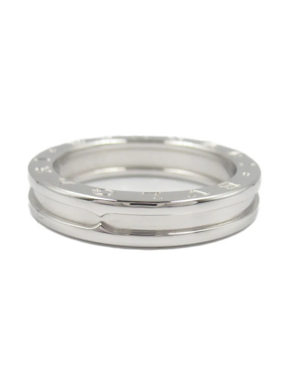 Bvlgari Pre-Owned 2010s 18K white gold B.Zero1 ring - シルバートーン Bvlgari Pre-Owned 2010s 18K white gold B.Zero1 ring - シルバートーン