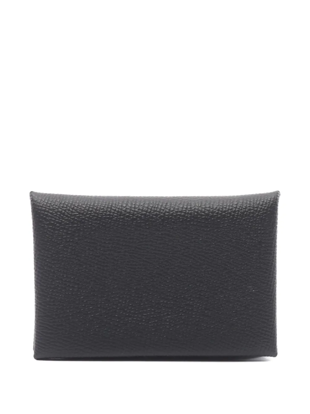 Hermès Pre-Owned 2022 Calvi leather coin purse | Black | Image 1