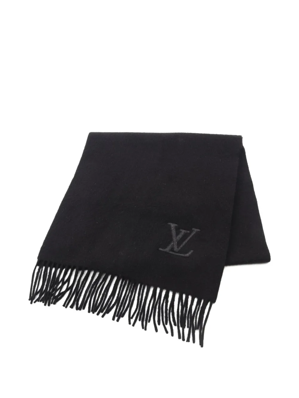 Louis Vuitton Pre-Owned 2010s cashmere scarf - ブラック Louis Vuitton Pre-Owned 2010s cashmere scarf - ブラック